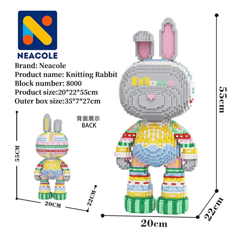 Knitting Rabbit, Building blocks rabbit