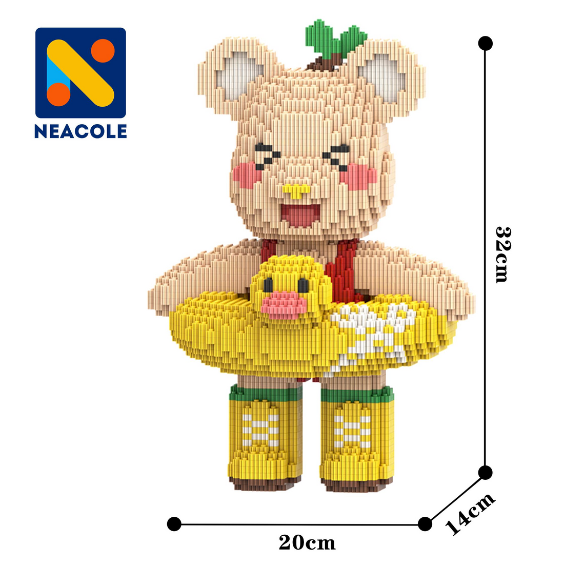 Swimming bear, Bear Building Block – My Store