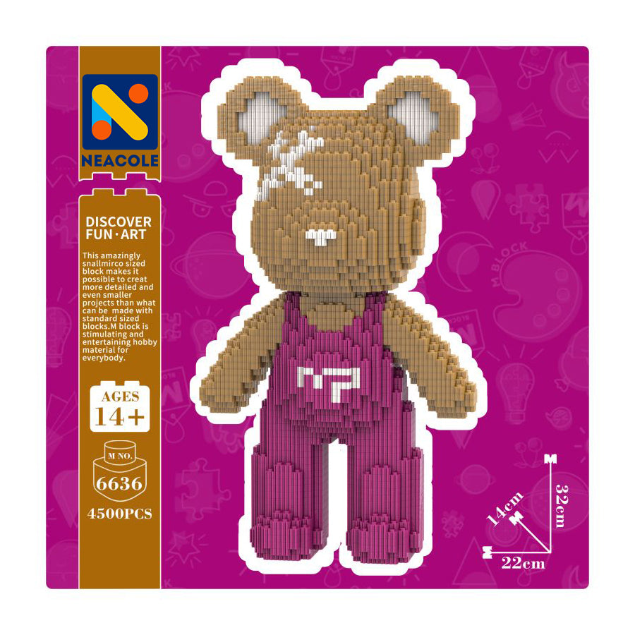 Brown Overalls Bear, Neacole building block bear