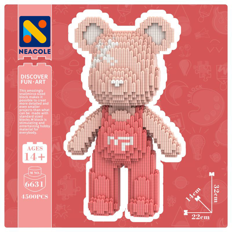 Red Overalls Bear, Neacole building block bear