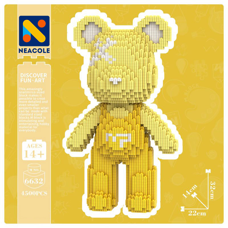 Yellow Overalls Bear, Neacole building block bear
